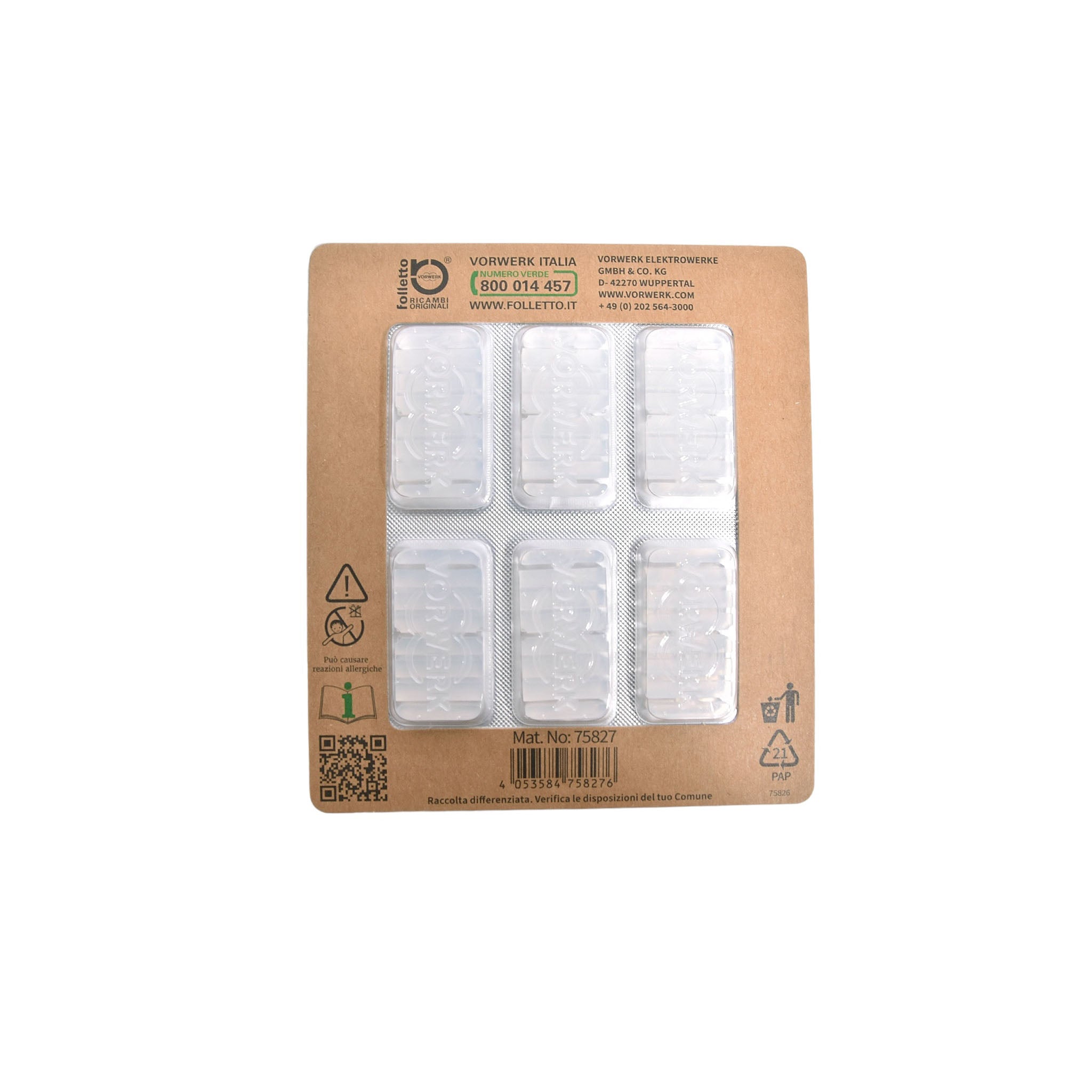 Profumatore Dovina x6 per Sacchetti Folletto Originali Vorwerk